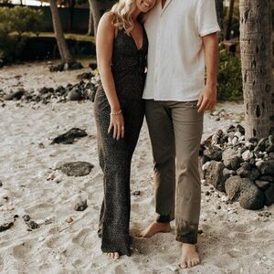 Polka Dot Black and White Jumpsuit